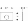 Клавиша смыва GEBERIT SIGMA 10 115,758.JQ.5 матовый хром лакированный